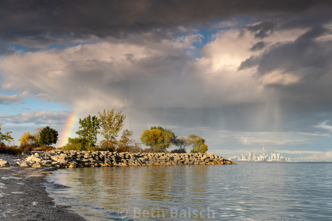 "Rainbow at Colonel Samuel Smith Park, Toronto" by Beth Baisch - $12.33 "Rainbow at Colonel Samuel Smith Park, Toronto" stock image