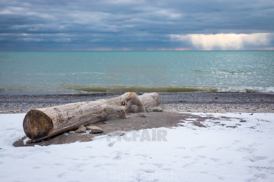"Old Log And Dramatic Skies in Pickering, Ontario" by Beth Baisch - $12.33 "Old Log And Dramatic Skies in Pickering, Ontario" stock image