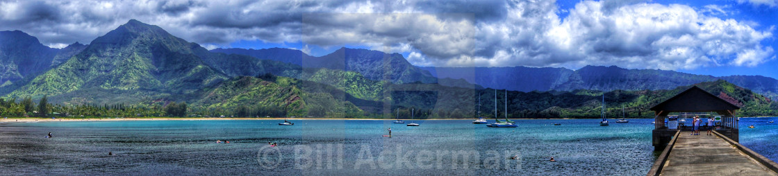 "Hanalei Bay, Kauai" stock image