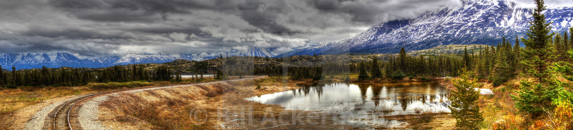 "White Pass Summit Alaska" stock image