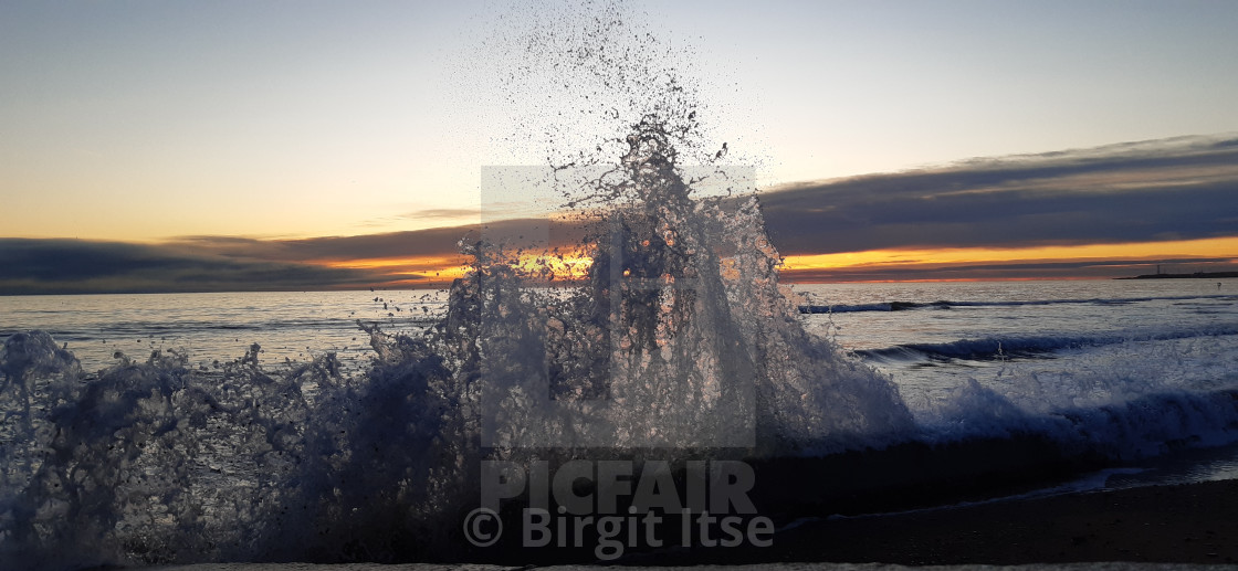 "Morning splash" stock image