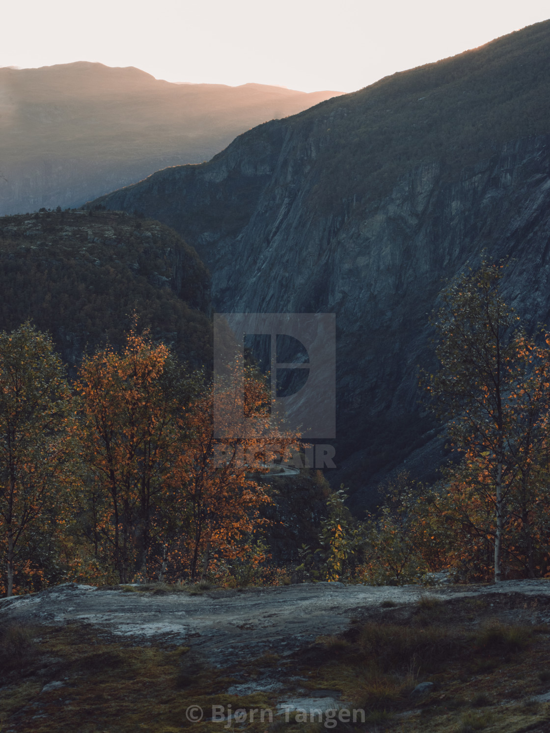 "Vøringsfossen by sunset" by Bjørn Tangen - $52.49 "Vøringsfossen by sunset" stock image