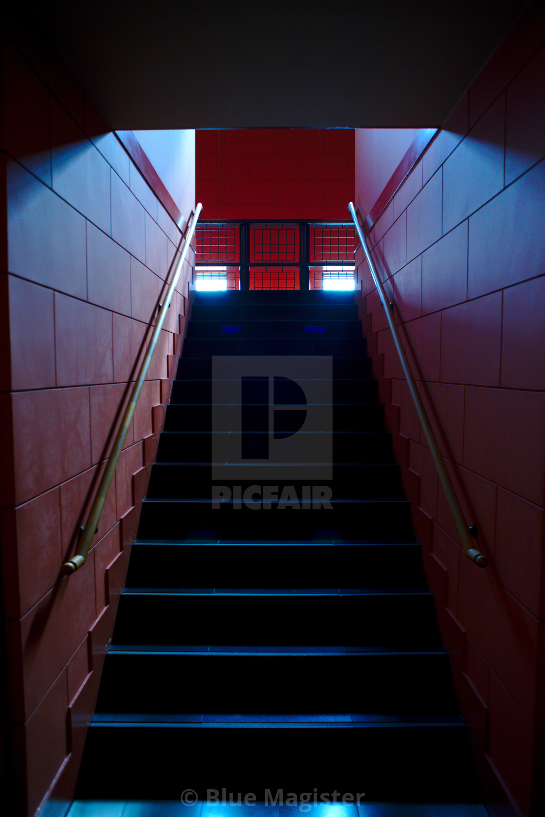 "Ominous Stairs Going Up" stock image