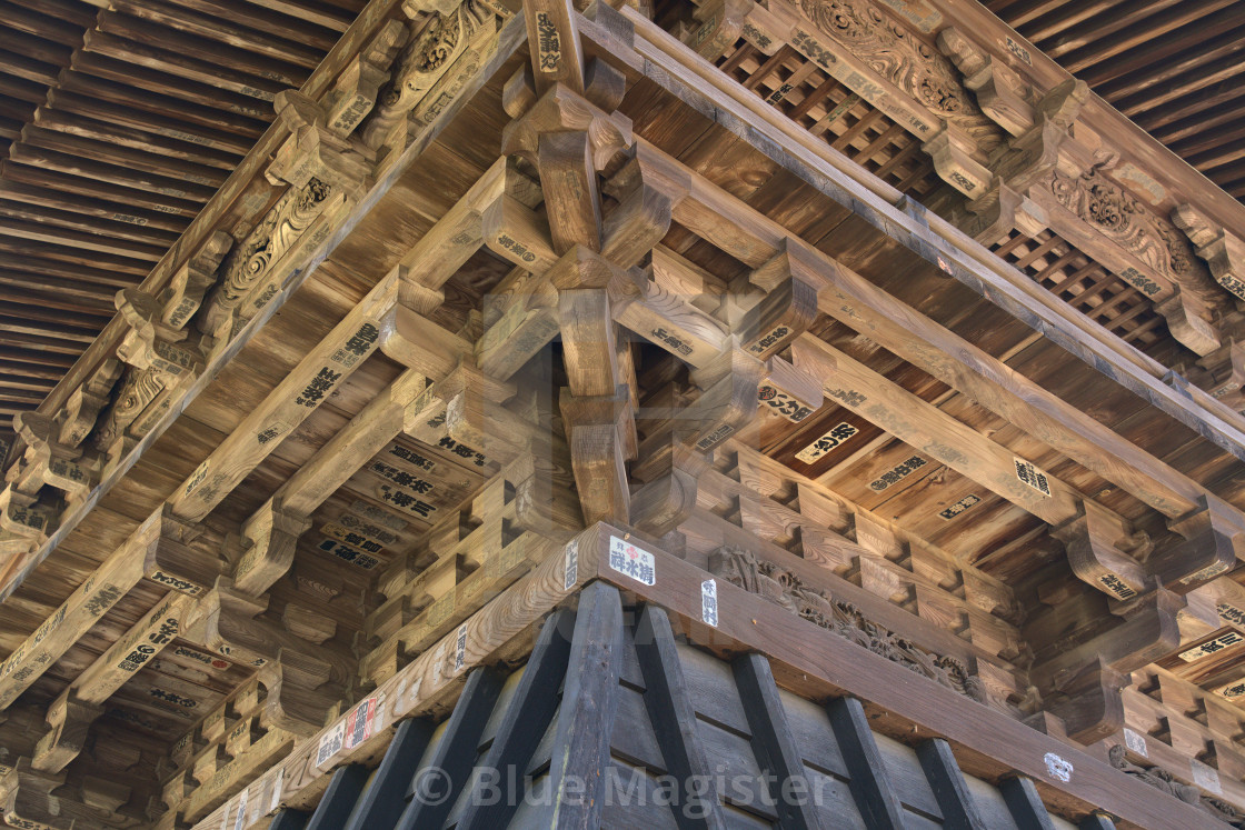 "Temple Underside - Japan" stock image