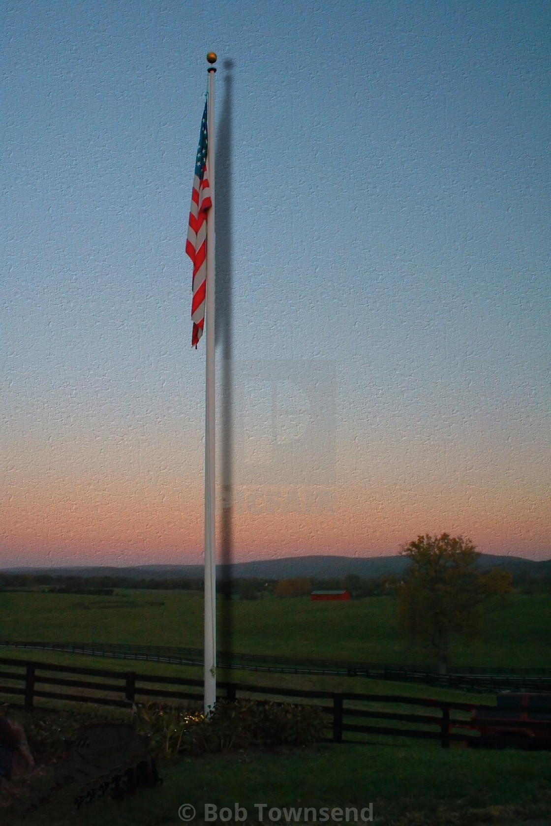 "Flag on canvas" stock image