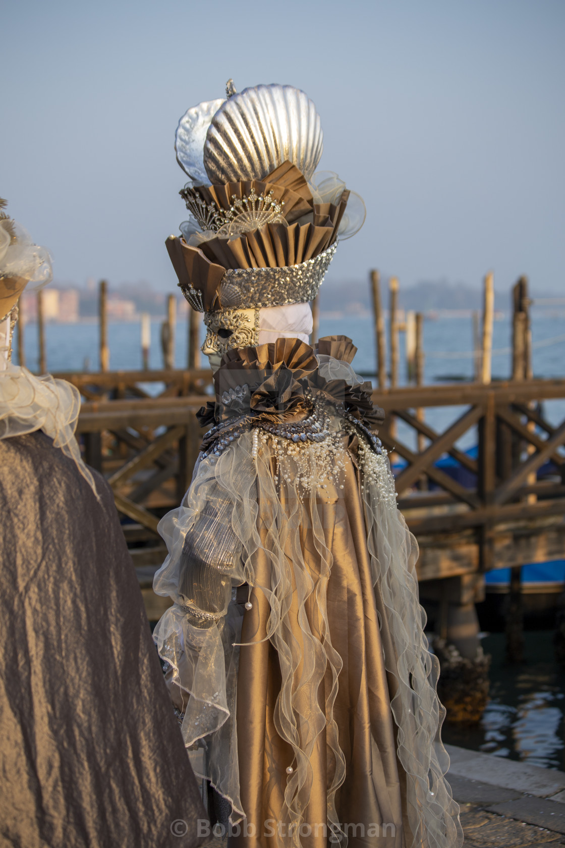 "Undersea Themed Costume at Venice Carnival" stock image