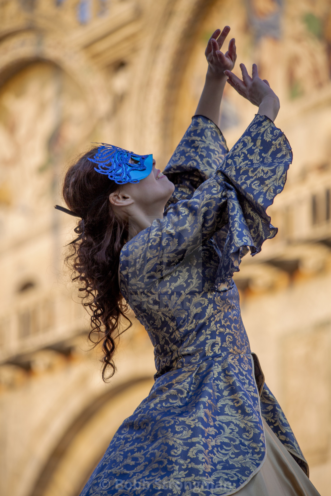 "San Marco Dancer at Venice Carnival" stock image