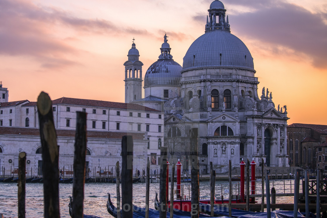 "Cathedral of Santa Maria della Salute, Venice" stock image