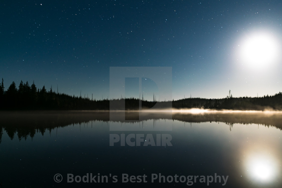 "Moon Rise" stock image