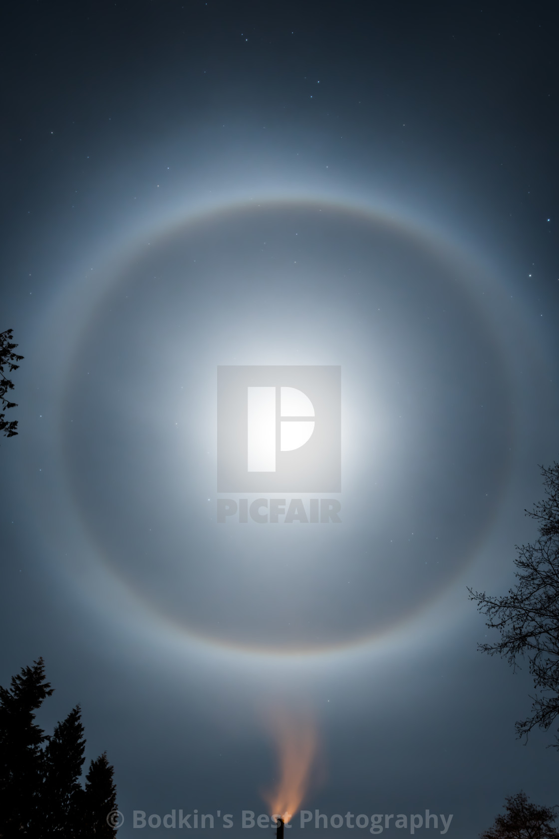 "Lunar Halo" stock image