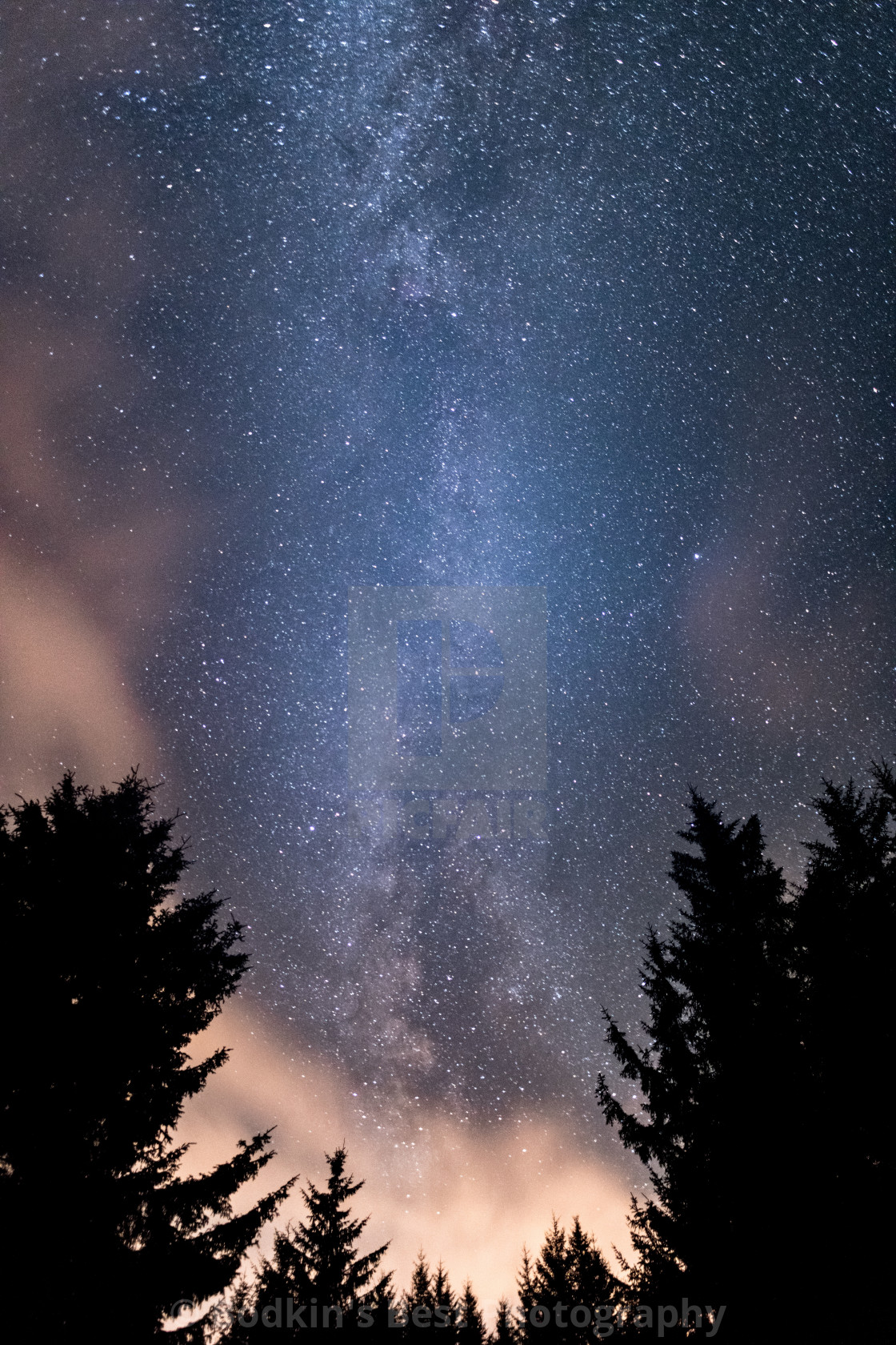 "Vertical Milky Way" stock image