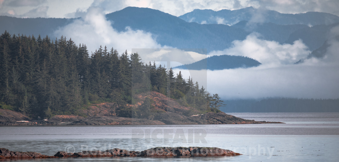 "Misty Mountains" stock image