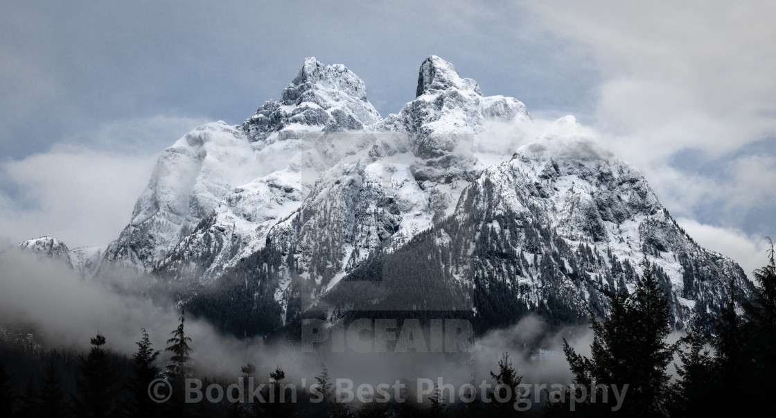 "Misty Mountains" stock image