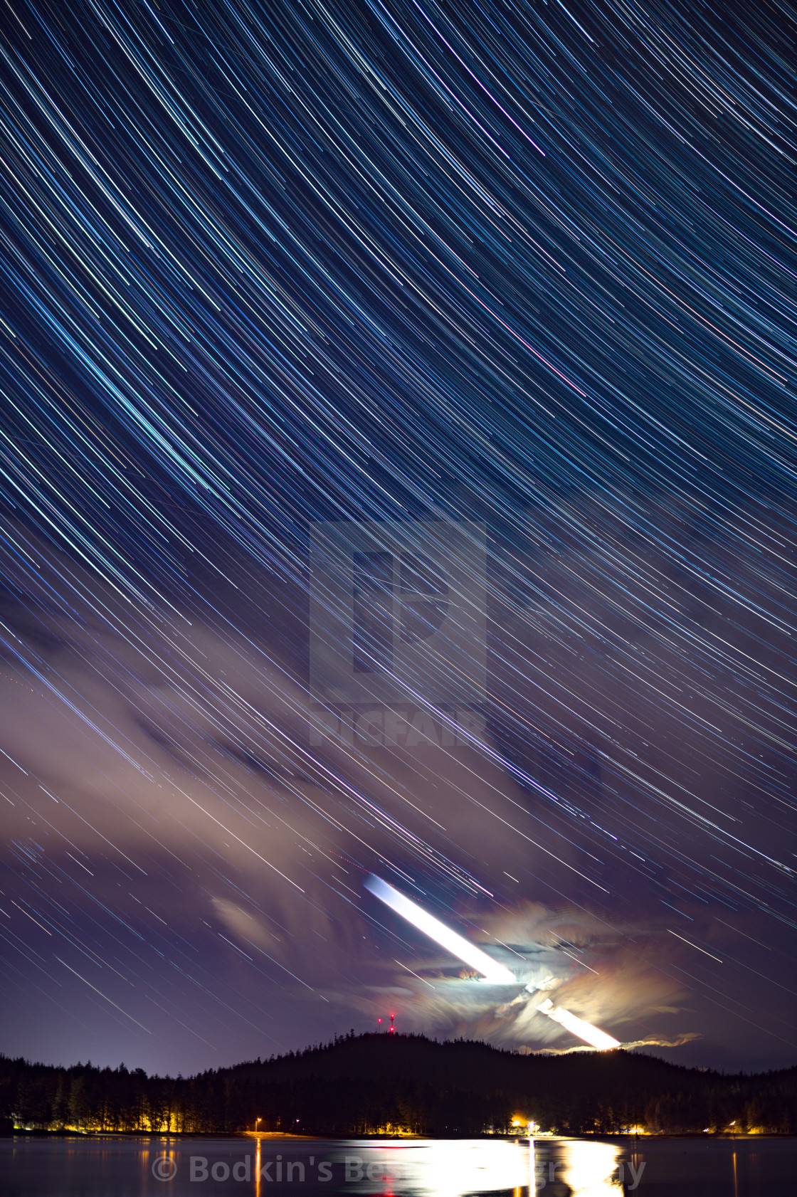 "Star Trails" stock image