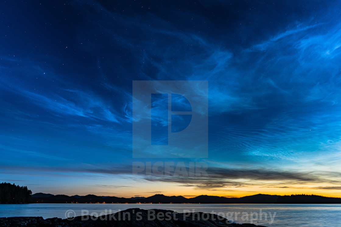 "Noctilucent Clouds" stock image