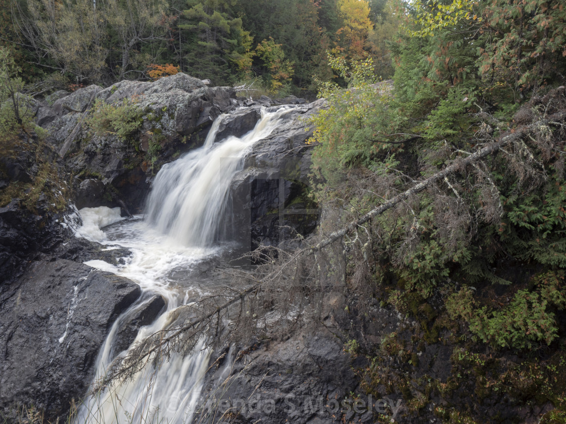 "Gabbro Falls on Michigan's Black River" by Brenda S Moseley - $45.57 "Gabbro Falls on Michigan's Black River" stock image