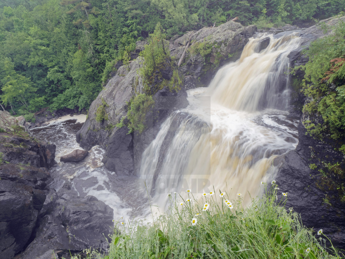 "Gabbro Falls in the Spring" by Brenda S Moseley - $45.57 "Gabbro Falls in the Spring" stock image