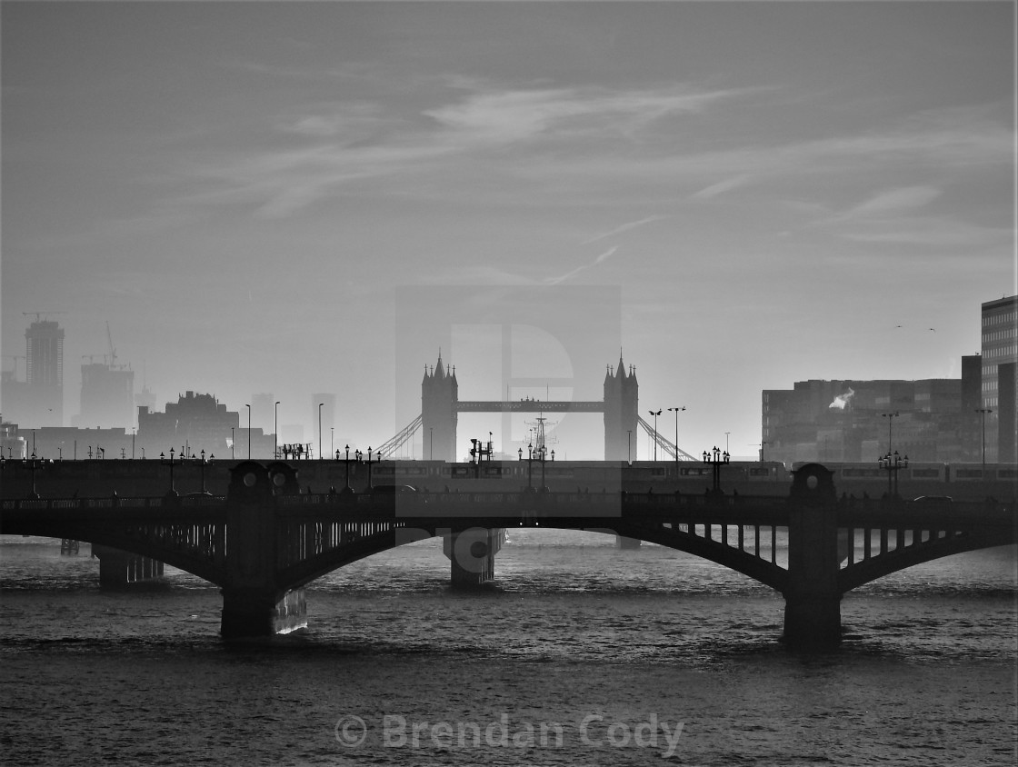 "Bridges of the Thames" stock image