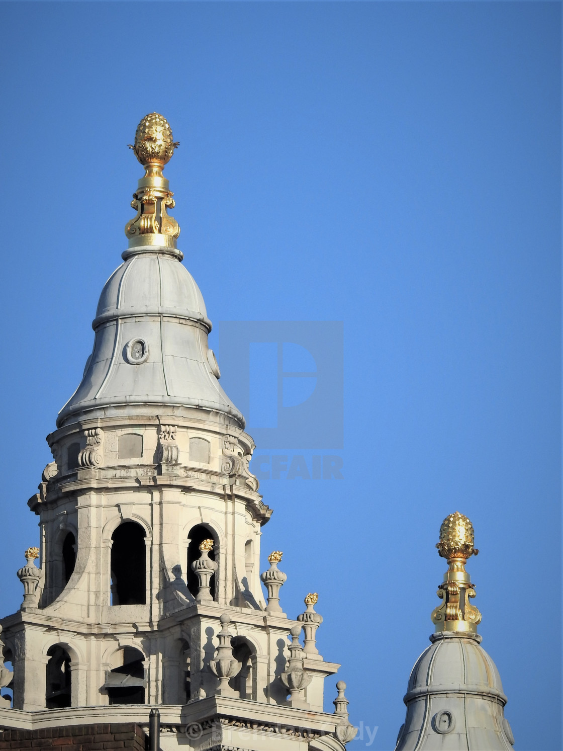 "The Spires of St Pauls Cathedral" stock image