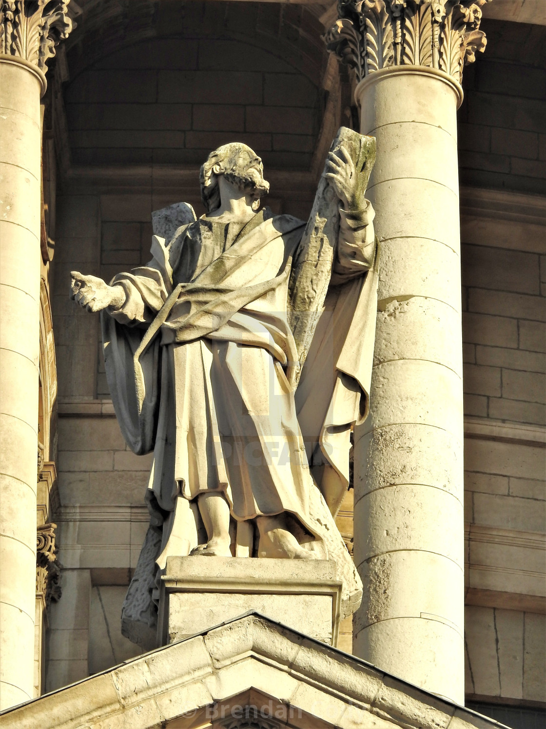 "St. Andrew on St Pauls Cathedral" stock image