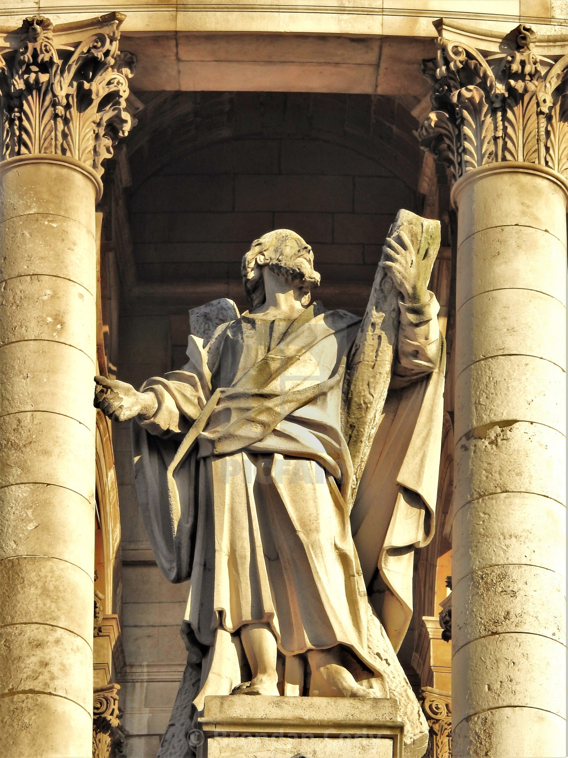 "St. Andrew on St Pauls Cathedral" stock image