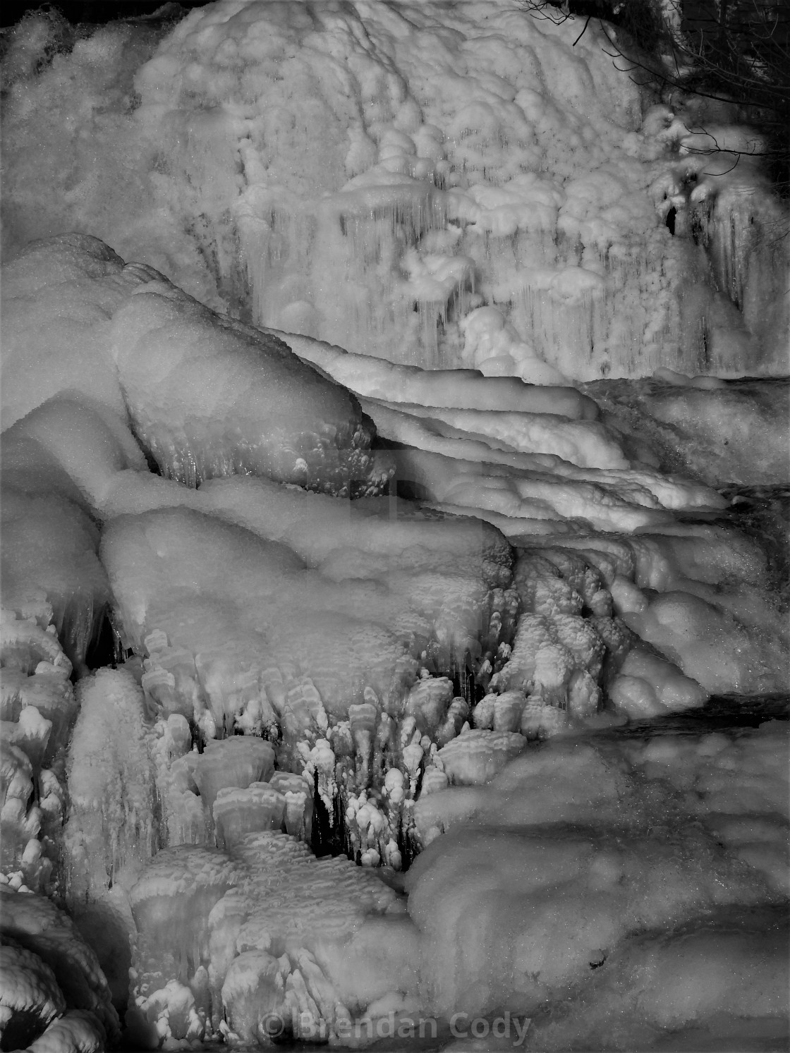"The Frozen Waterfall" by Brendan Cody - $15.31 "The Frozen Waterfall" stock image