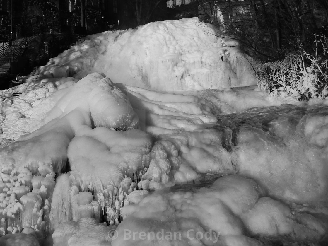 "The Frozen Waterfall" stock image