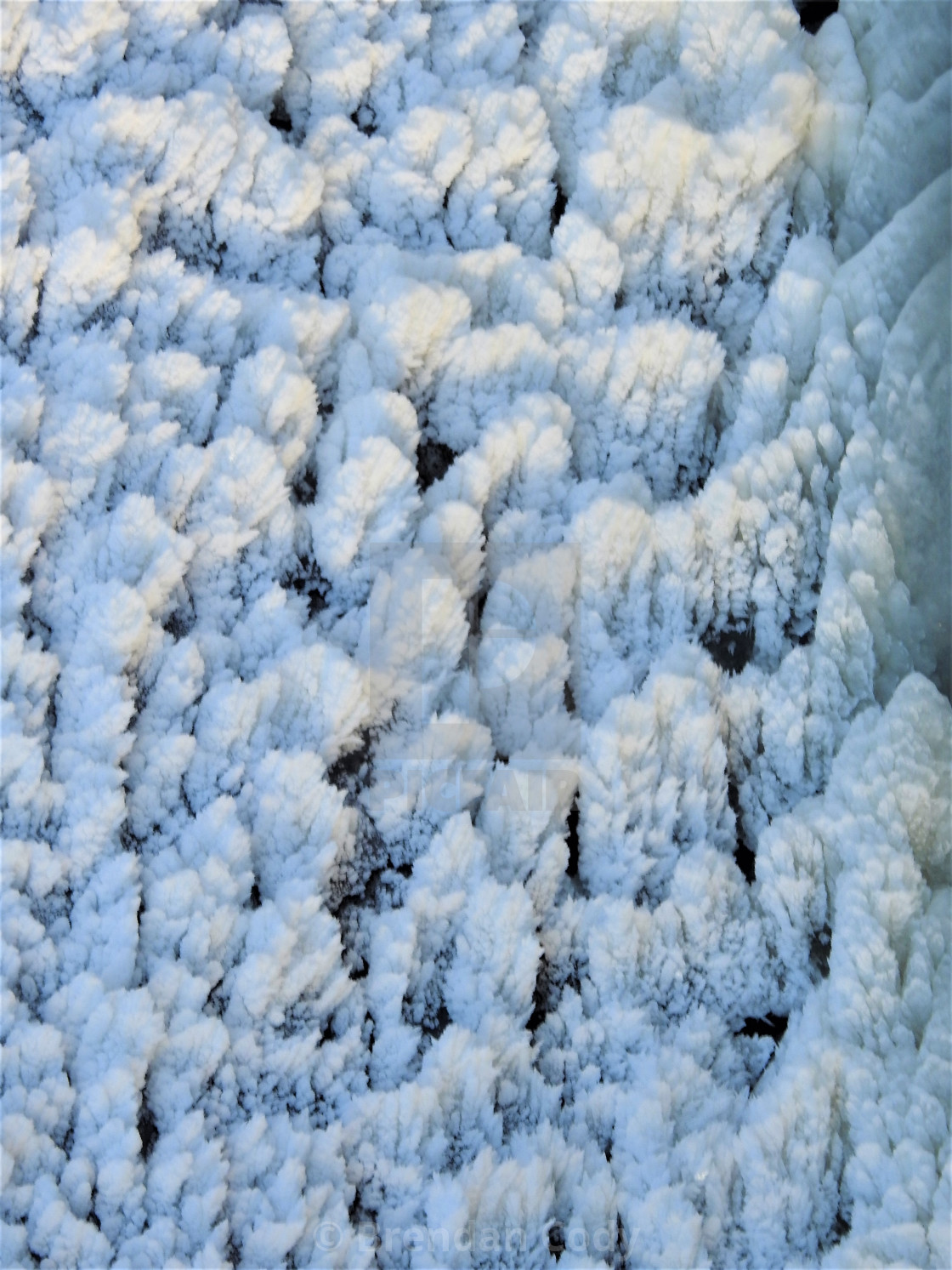 "The Frozen Waterfall" stock image