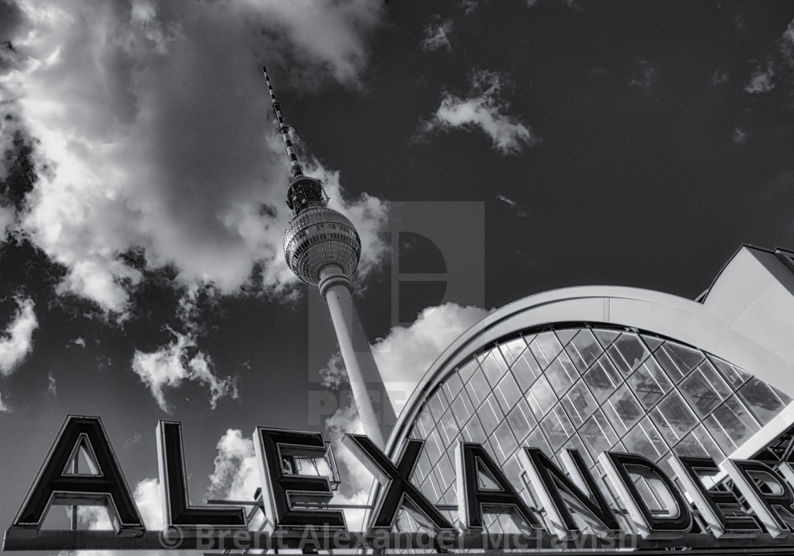 "AlexanderPlatz, East Berlin" stock image