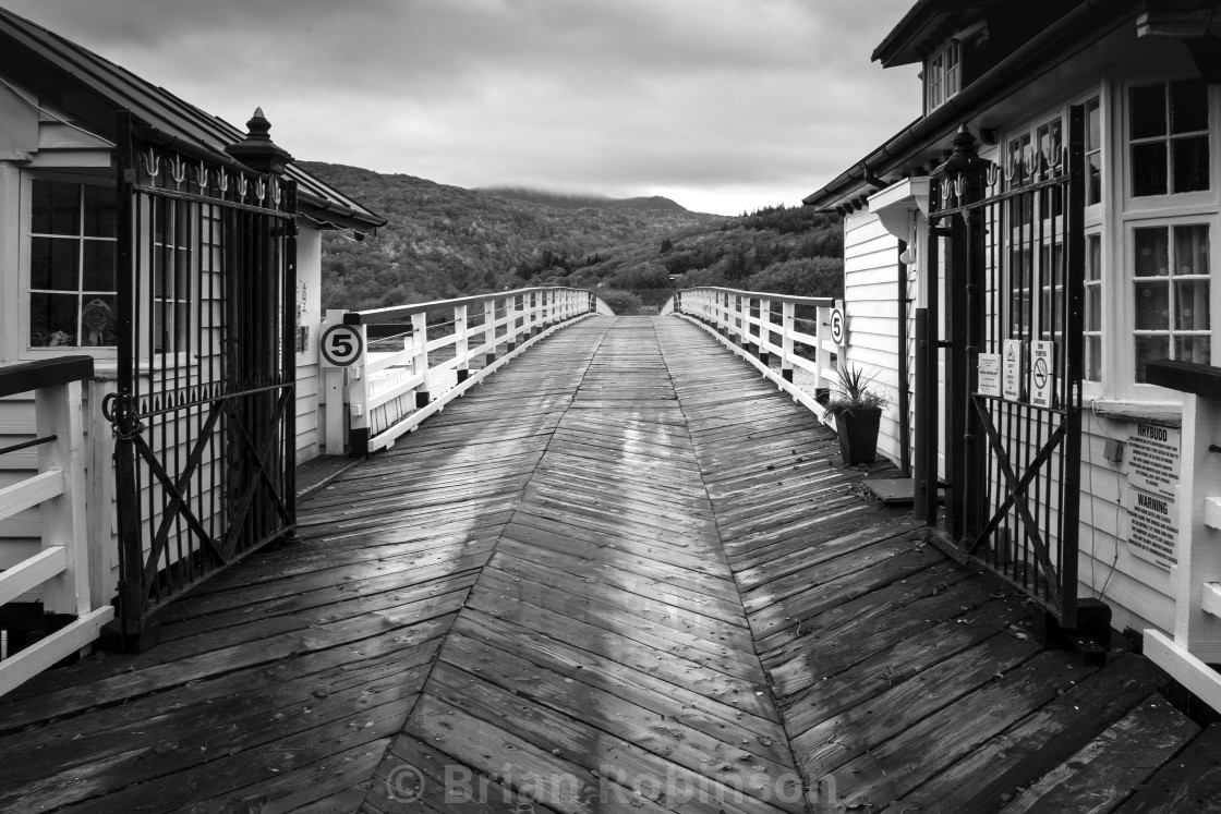 "Penmaenpool Toll Bridge" stock image