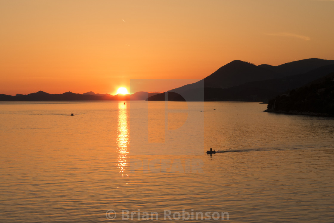 "Adriatic Sunset" stock image