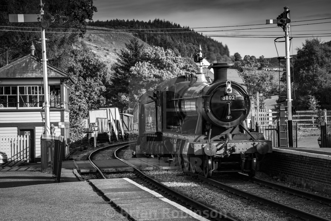 "Glyngfrdwy Crossing" stock image