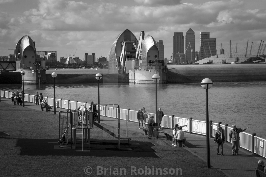 "Thames Barrier" stock image