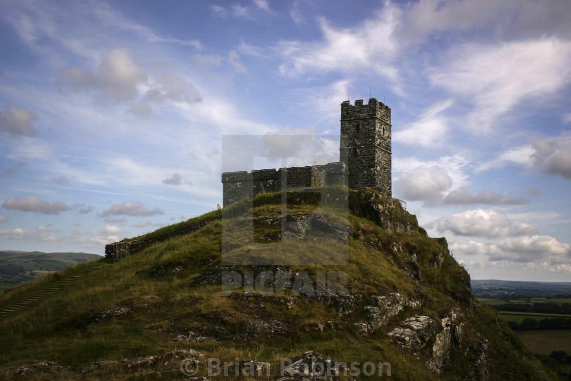 "Brentor Church" stock image