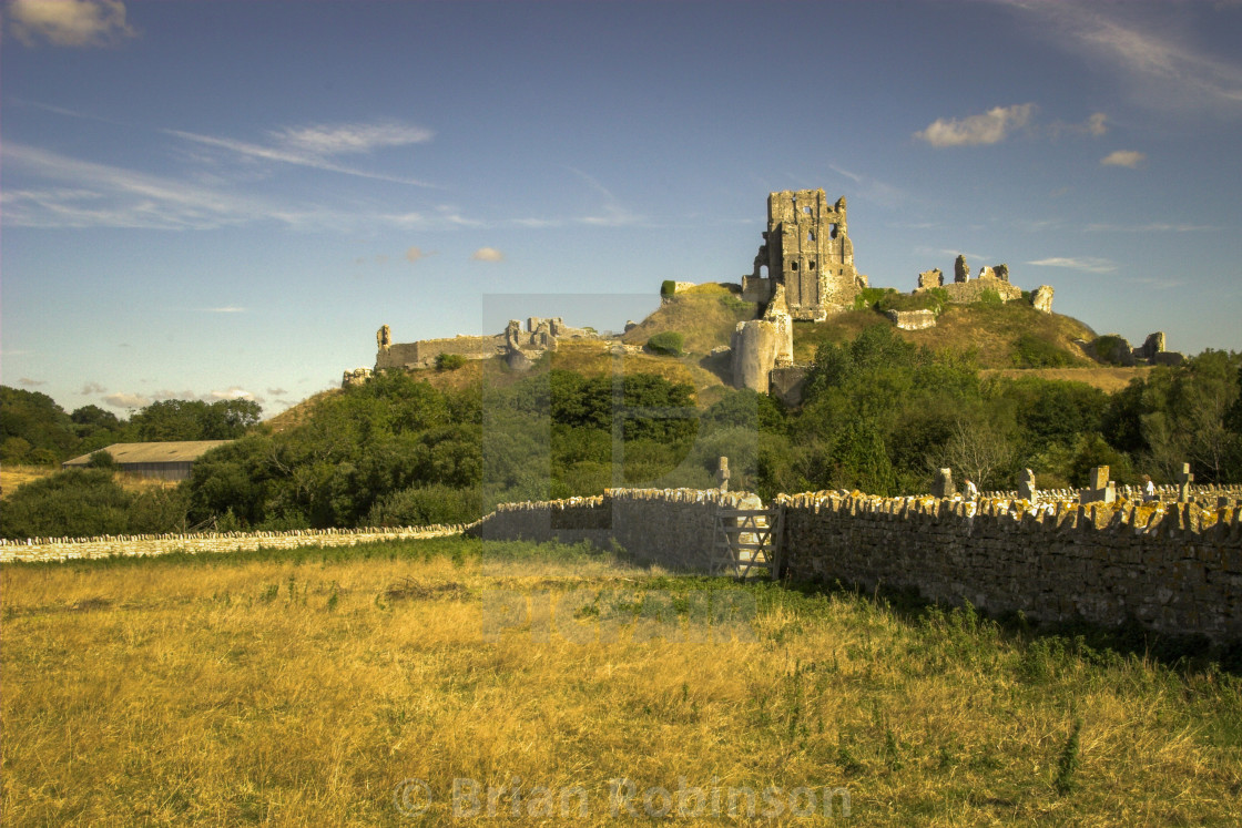 "Corfe Castle" stock image