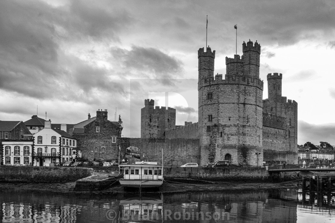 "Carnarvon Castle" stock image