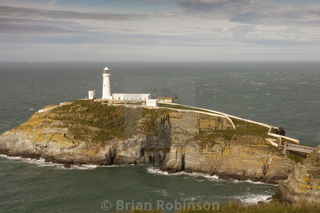 "South Stack Lighthouse" stock image