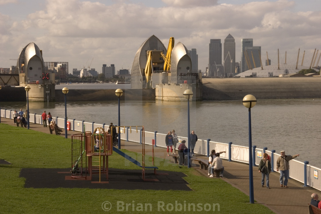 "Thames Barrier" stock image