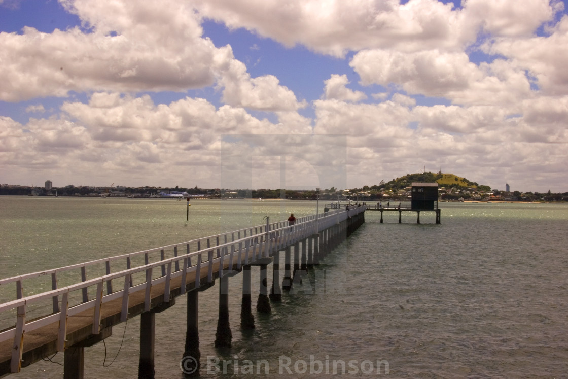 "Auckland Harbour" stock image