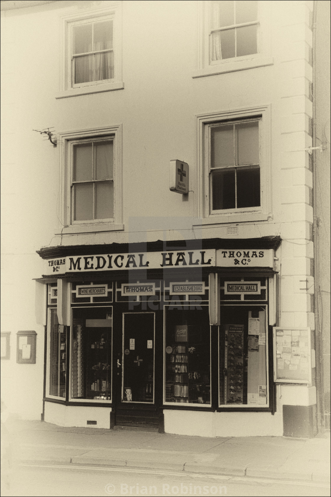 "Aberdovey Chemist" stock image