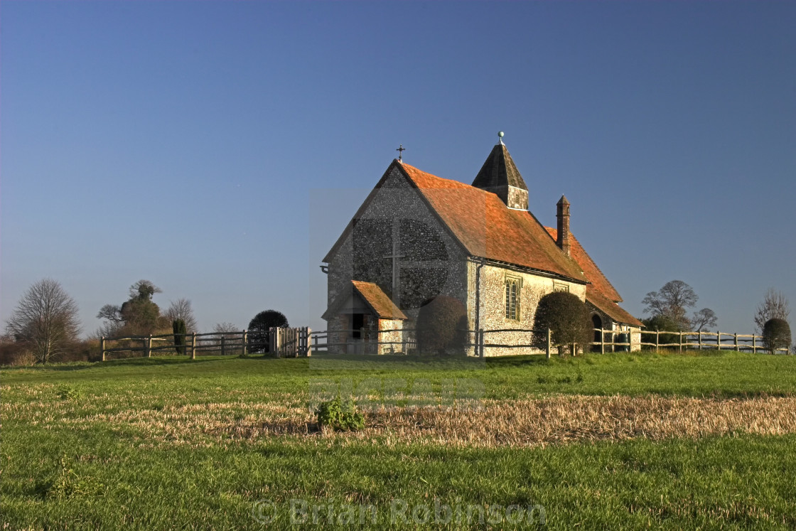 "St Hubert's Church" stock image