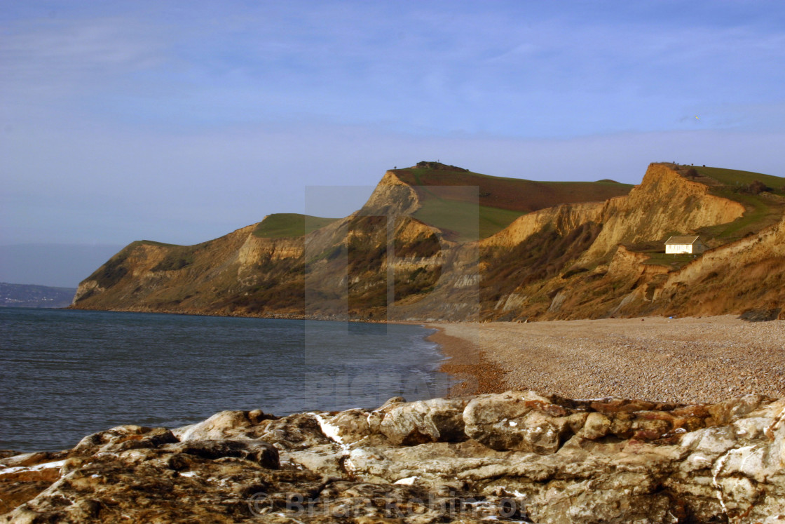 "Eype Beach" stock image