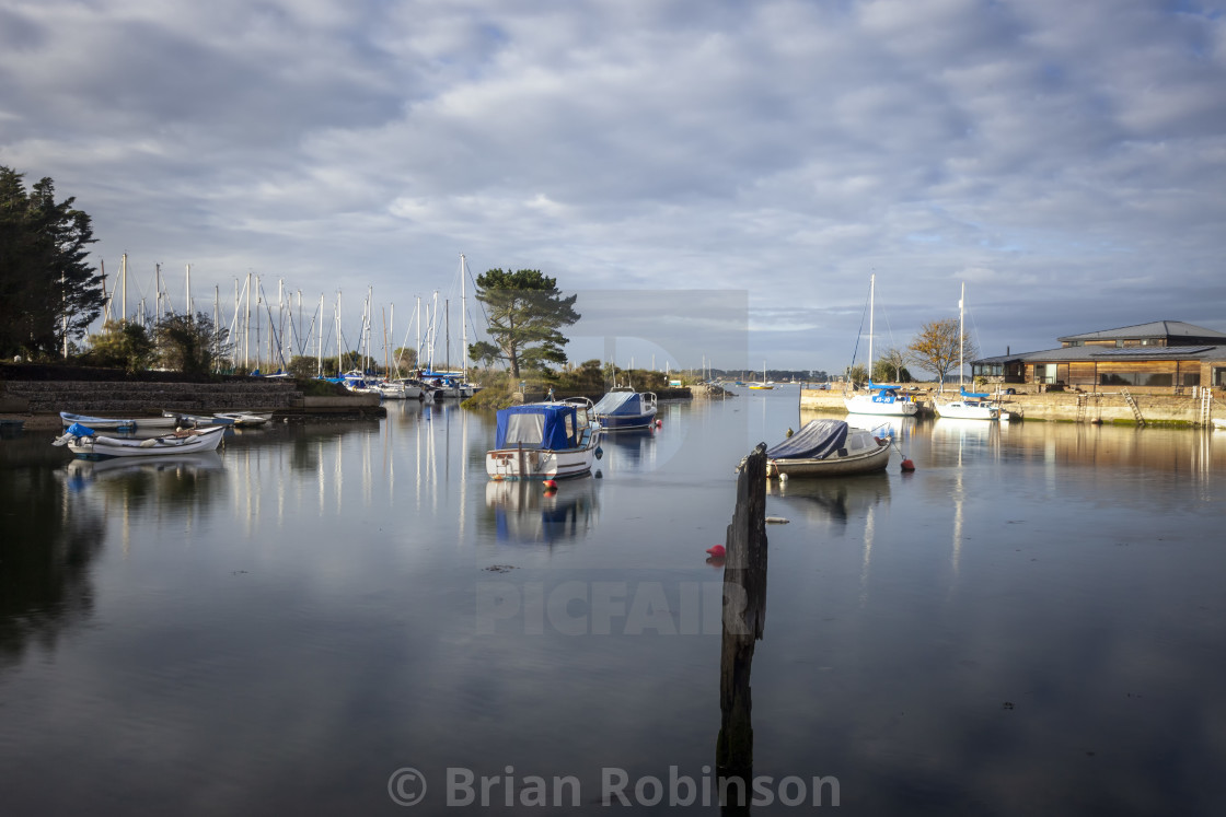 "Emsworth Yacht Harbour" stock image