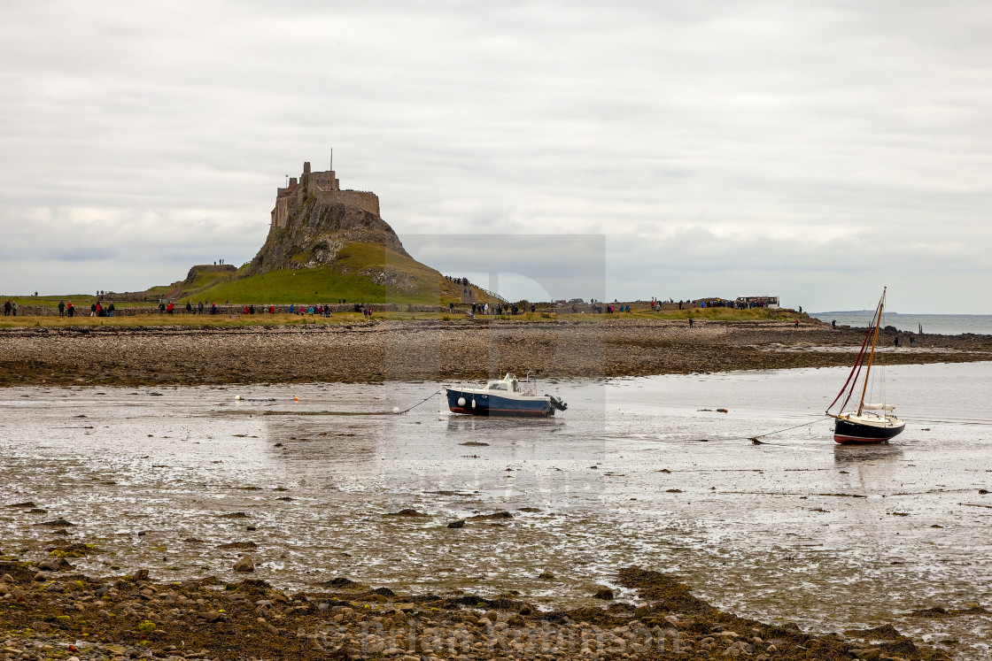 "Lindisfarne Castle" stock image