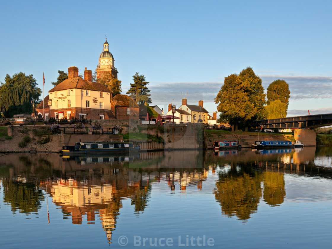 "The River side, Upton upon Severn" by Bruce Little - $30.86 "The River side, Upton upon Severn" stock image