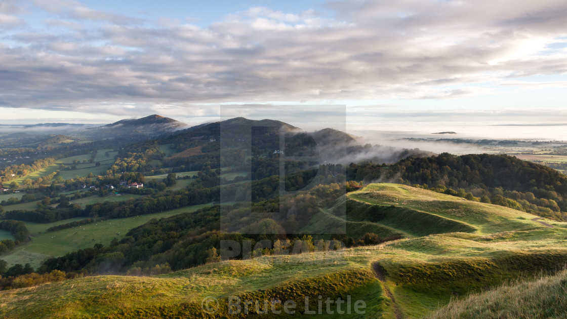 "Misty Morning at British Camp" by Bruce Little - $30.86 "Misty Morning at British Camp" stock image