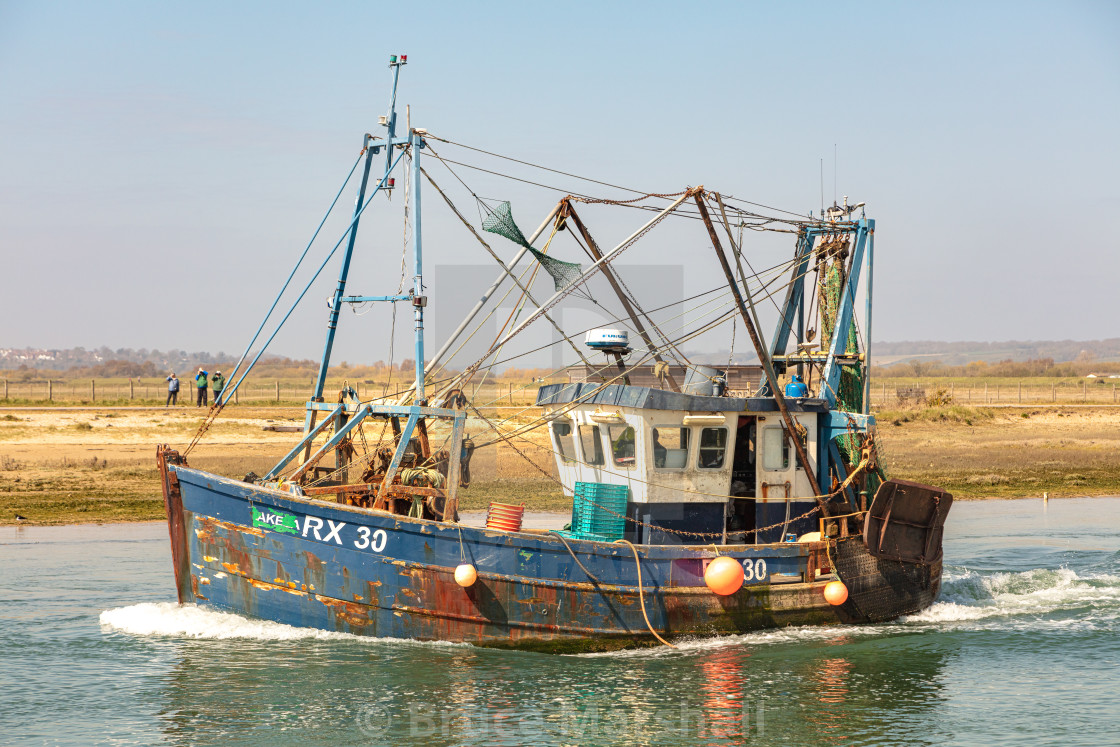 "Fishing Boat RX 30 Akela underway" stock image