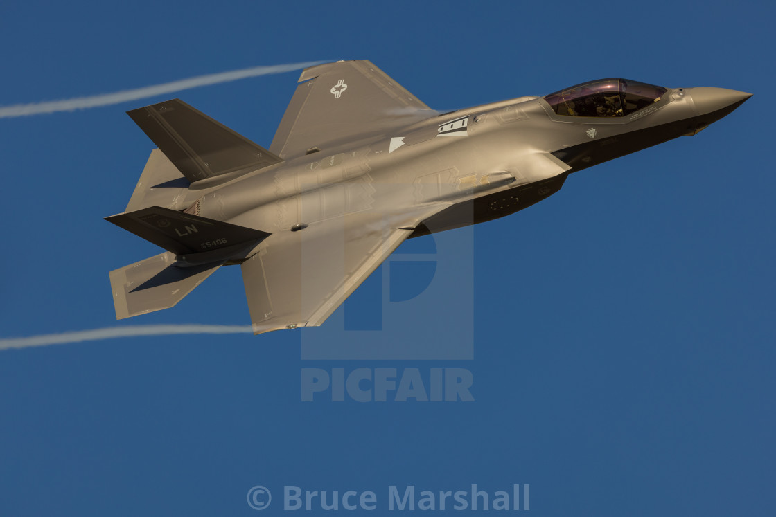 "USAF 35A profile shot" by Bruce Marshall - $12.09 "USAF 35A profile shot" stock image