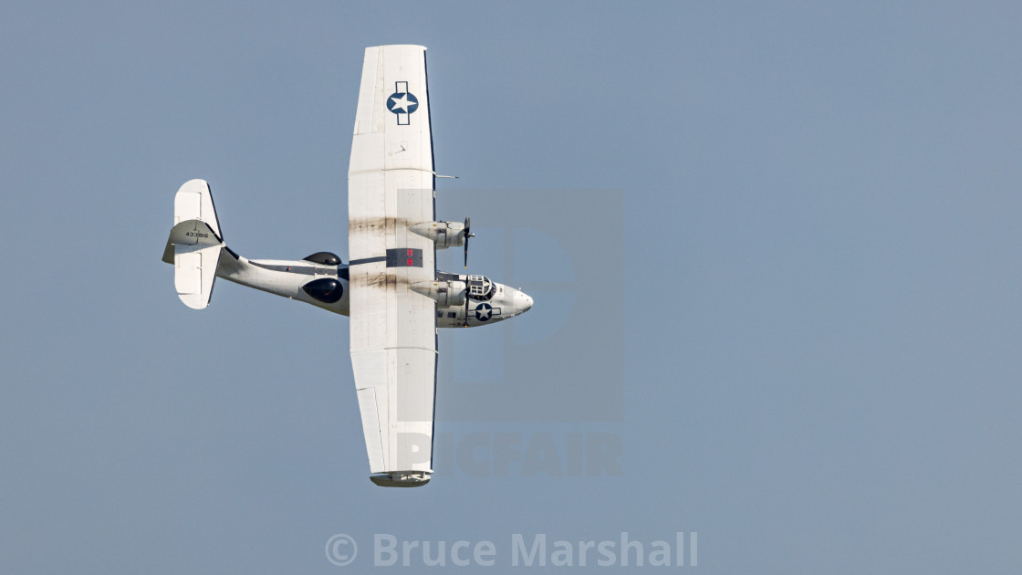 "Catalina PBY-5A in flight" stock image