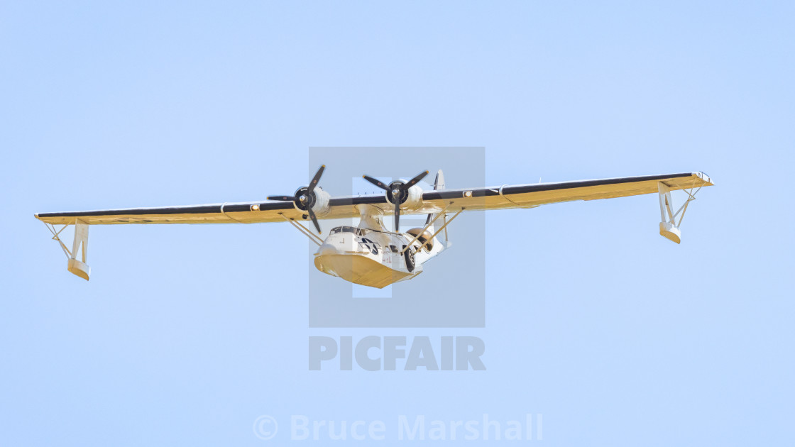 "Catalina PBY-5A in flight" stock image